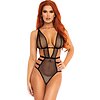 Body Leg Avenue Net Cut Out Allesia Negru M