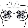 X Factor Nipple Jewels Sticker Negru