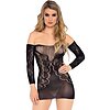 Chemise Leg Avenue Luella Negru XS-L