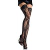 Dresuri Rose Lace Thigh Highs Negru XS-L