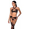 Set Din Piele Passion Hima Negru L-XL