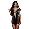 Chemise Baci Front Lace Mini Dress Negru S-L