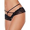 Chilot Allure Open Panty Lace Band Criss Cross Negru S-L